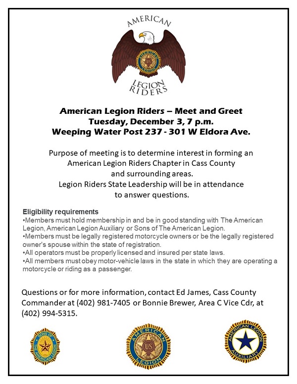 Legion Rider flyer