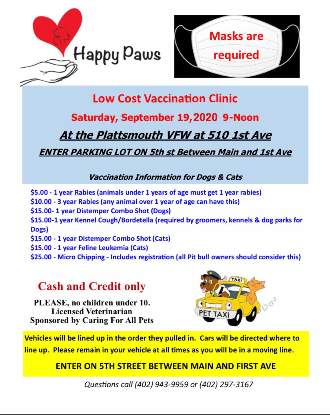 Pet vaccination clinic
