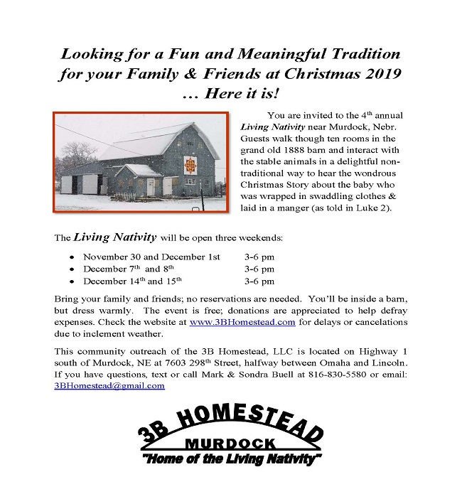 Living Nativity Flyer 2019